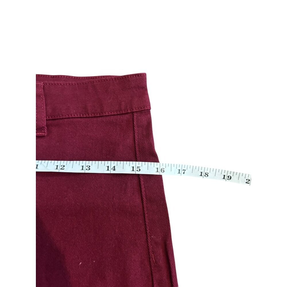 Anniewear Women's Long Burgundy Wide Bottom Pants - Picture 5 of 6